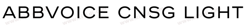 ABBvoice CNSG Light字体转换